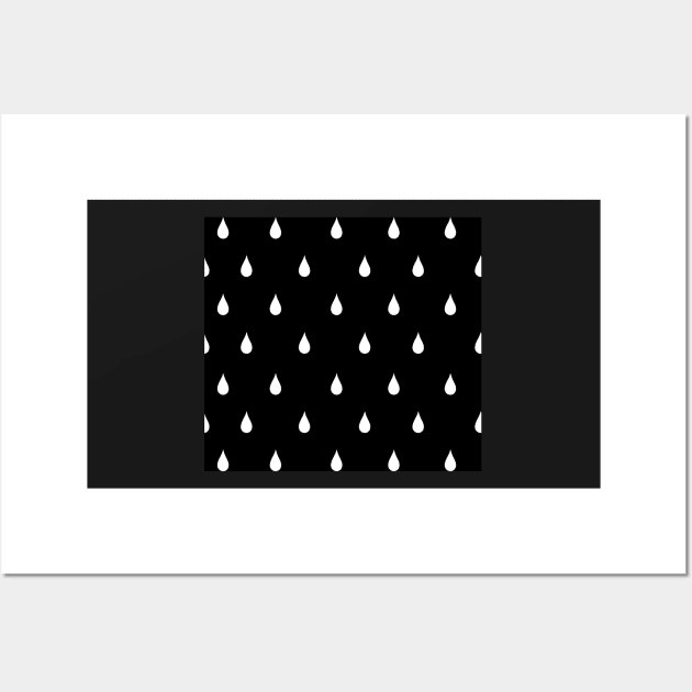 Raindrops in black and white Wall Art by bigmoments